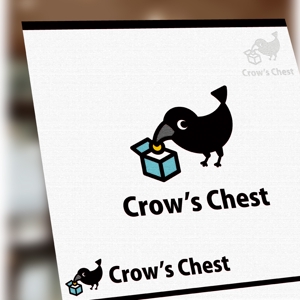 konamaru (konamaru)さんのカラスの自動販売機　「crow chest」 のロゴ（商標登録なし）への提案
