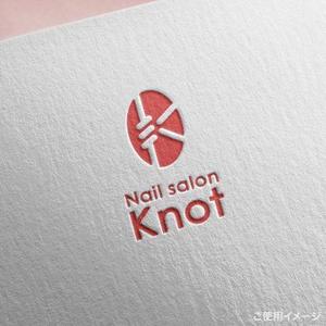 shirokuma_design (itohsyoukai)さんのネイルサロン「Nail salon Knot」のロゴへの提案