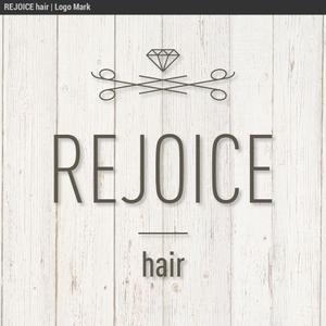 id1027 (id1027)さんの美容室　REJOICE hair（リジョイス　ヘア）のロゴへの提案