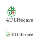 あどばたいじんぐ・とむ (adtom)さんの医療・看護・介護系人材の紹介会社「4U Lifecare」のロゴ作成への提案