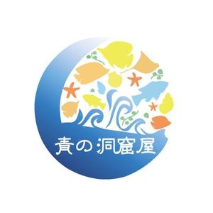 AI TANAKA (RINO02)さんの沖縄ダイビングのロゴマーク！海と太陽と魚にスイマーへの提案