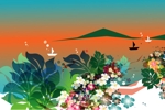 saku (sakura)さんのハワイアンな年賀状デザインへの提案