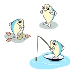 かいばら　せり (neconi)さんの魚のキャラクターデザインへの提案