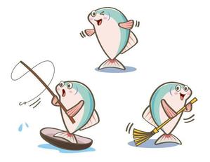 nakaco (nakaco)さんの魚のキャラクターデザインへの提案