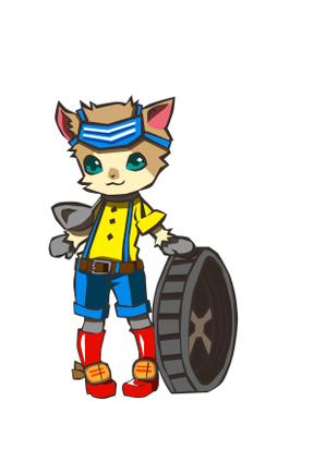 さんのチラシ等で使用するタイヤショップのキャラクター製作への提案