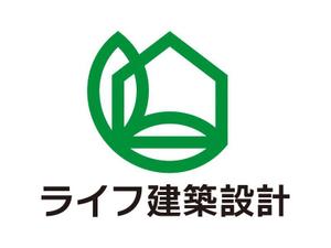 tsujimo (tsujimo)さんの自然派健康住宅を得意とする設計・施工を請け負う「ライフ建築設計」のロゴへの提案