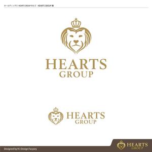 K'z Design Factory (kzdesign)さんのホールディングス　HEARTS GROUP　のロゴへの提案