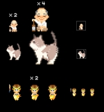 MIKAGE (MIKAGE)さんの2Dゲームで使用するドット絵キャラクターチップ画像の製作への提案