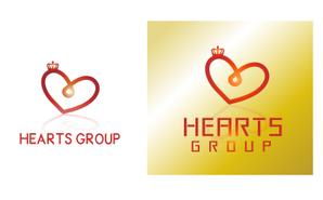 arc design (kanmai)さんのホールディングス　HEARTS GROUP　のロゴへの提案