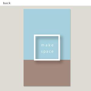 niskur (niskur)さんの住宅　店舗の内装、家具　建具デザイン　　株式会社　maku　space　の名刺デザインへの提案