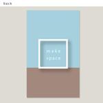 niskur (niskur)さんの住宅　店舗の内装、家具　建具デザイン　　株式会社　maku　space　の名刺デザインへの提案