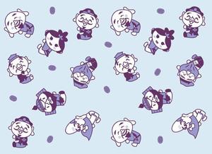 キーウィ (chara-mill)さんの開運グッズの可愛らしいイラスト（七福神・招き猫などを可愛らしく）への提案