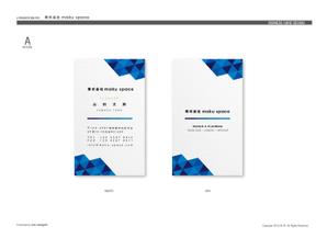 KITA_Design (kitazawa07)さんの住宅　店舗の内装、家具　建具デザイン　　株式会社　maku　space　の名刺デザインへの提案