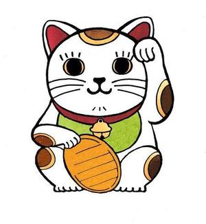 さんの開運グッズの可愛らしいイラスト（七福神・招き猫などを可愛らしく）への提案