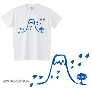 kojiko3さんの富士山をテーマとしたノベルティ・販売用Tシャツの印刷用デザイン(1c)への提案