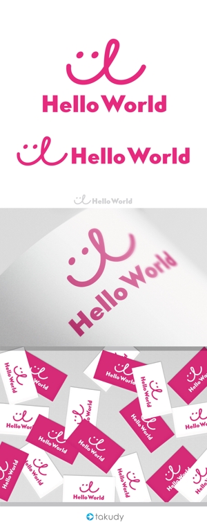 takudy ()さんの新規オンライン英会話サービス「Hello World」のロゴへの提案