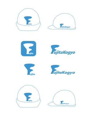 nano (nano)さんの建設現場で使用のヘルメット用にロゴ製作への提案
