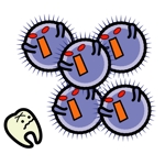 simojou6 (simojou6)さんの細菌(歯周病菌)の可愛い(ゆるキャラ的)キャラクターデザインへの提案