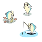 かいばら　せり (neconi)さんの魚のキャラクターデザインへの提案