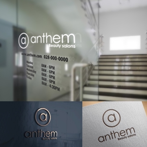 Blu:D (aomasa)さんの美容室『ANTHEM(anthem)』のロゴへの提案
