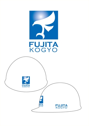 warakuさんの建設現場で使用のヘルメット用にロゴ製作への提案