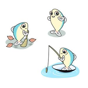 かいばら　せり (neconi)さんの魚のキャラクターデザインへの提案