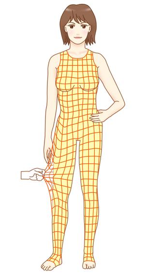 鈴丸 (suzumarushouten)さんの整体院掲載用素材イラスト（施術前、施術後のイメージ　人間の体、筋肉の絵等）への提案