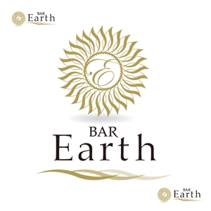 Design UP KAWAHARA (DesignUP)さんのショットバー「Bar Earth」のロゴ作成お願い致します。への提案