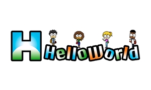 chanlanさんの新規オンライン英会話サービス「Hello World」のロゴへの提案