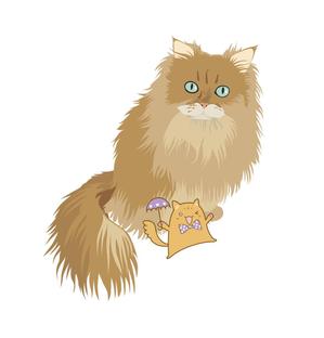 ArtStudio MAI (minami-mi-natz)さんのふわふわ長毛の猫の2頭身キャラクターデザインをお願いいたしますへの提案