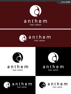 take5-design (take5-design)さんの美容室『ANTHEM(anthem)』のロゴへの提案