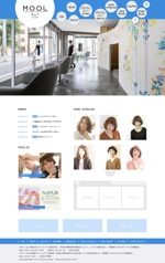 YUKIYA (YUKIYA)さんのヘアサロンのホームページデザイン募集（トップ１ページのみ）への提案