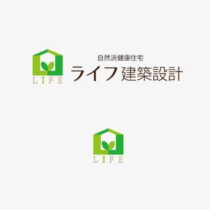 mg_web (mg_web)さんの自然派健康住宅を得意とする設計・施工を請け負う「ライフ建築設計」のロゴへの提案