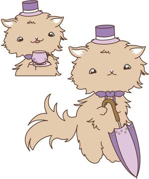 CHIKAKO (chi-2015)さんのふわふわ長毛の猫の2頭身キャラクターデザインをお願いいたしますへの提案