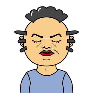 てらまさ (abava225)さんの面白い髪型、面白い頭部のイラスト制作への提案