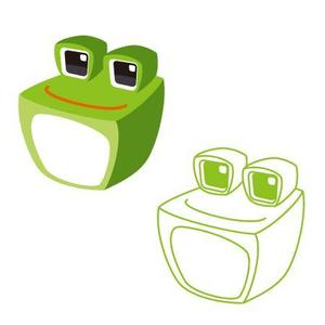 violet_19さんのカエルのキャラクターデザイン(自社のキャラクター)への提案