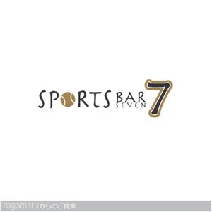 ロゴ研究所 (rogomaru)さんの「SPORTS BAR  7seven」のロゴ作成への提案