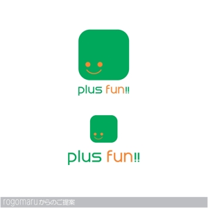 ロゴ研究所 (rogomaru)さんの「Plus Fun !!」のロゴ作成への提案