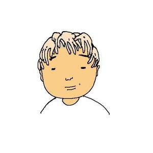 さんの面白い髪型、面白い頭部のイラスト制作への提案