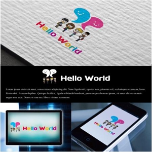 drkigawa (drkigawa)さんの新規オンライン英会話サービス「Hello World」のロゴへの提案