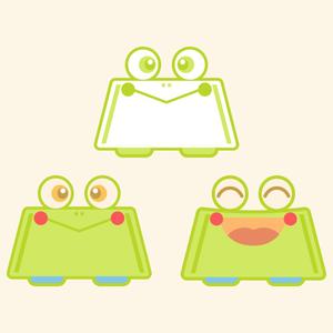 tsukine ()さんのカエルのキャラクターデザイン(自社のキャラクター)への提案