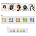 syomi (syomi)さんのヘアカタログサイト/ランキング用冠のアイコン制作への提案