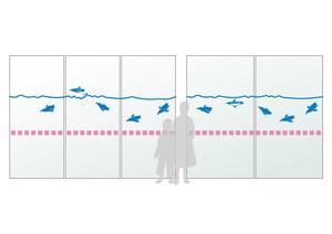 Salasa Lab. (salasalab)さんのペンギン歯科クリニック　窓に貼るカッティングシートデザイン案の募集への提案