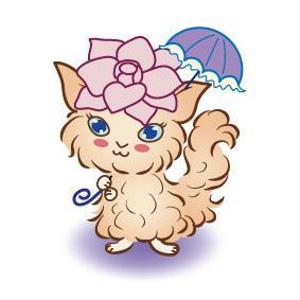 まえだ　栄美 (ekilachan)さんのふわふわ長毛の猫の2頭身キャラクターデザインをお願いいたしますへの提案