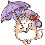 CODA (C0daShin)さんのふわふわ長毛の猫の2頭身キャラクターデザインをお願いいたしますへの提案