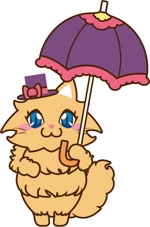 loveinko (loveinko)さんのふわふわ長毛の猫の2頭身キャラクターデザインをお願いいたしますへの提案