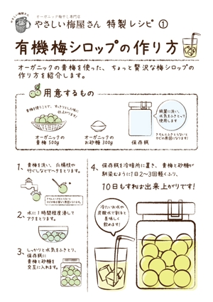 RURU_YUKI (RURU_YUKI)さんのＥＣで販売する生梅のレシピ集（梅干し・梅酒・梅シロップ）を作成してほしいへの提案