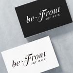 YOO GRAPH (fujiseyoo)さんの美容室ヘアーサロン　「be-Front」ロゴ（商標登録予定なし）への提案