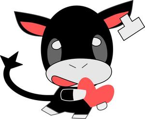 いぬく　はじき ()さんの牛用飼料のキャラクターのデザイン（イラスト）への提案