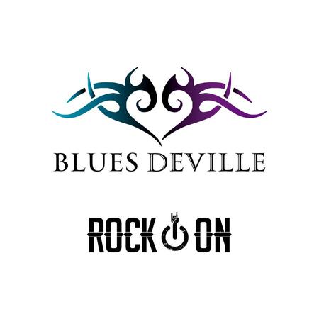 ゴルフ用品販売会社pb ブルース デビル Blues Deville とロックオン Rockon のロゴの仕事 依頼 料金 ロゴ作成 デザインの仕事 クラウドソーシング ランサーズ Id